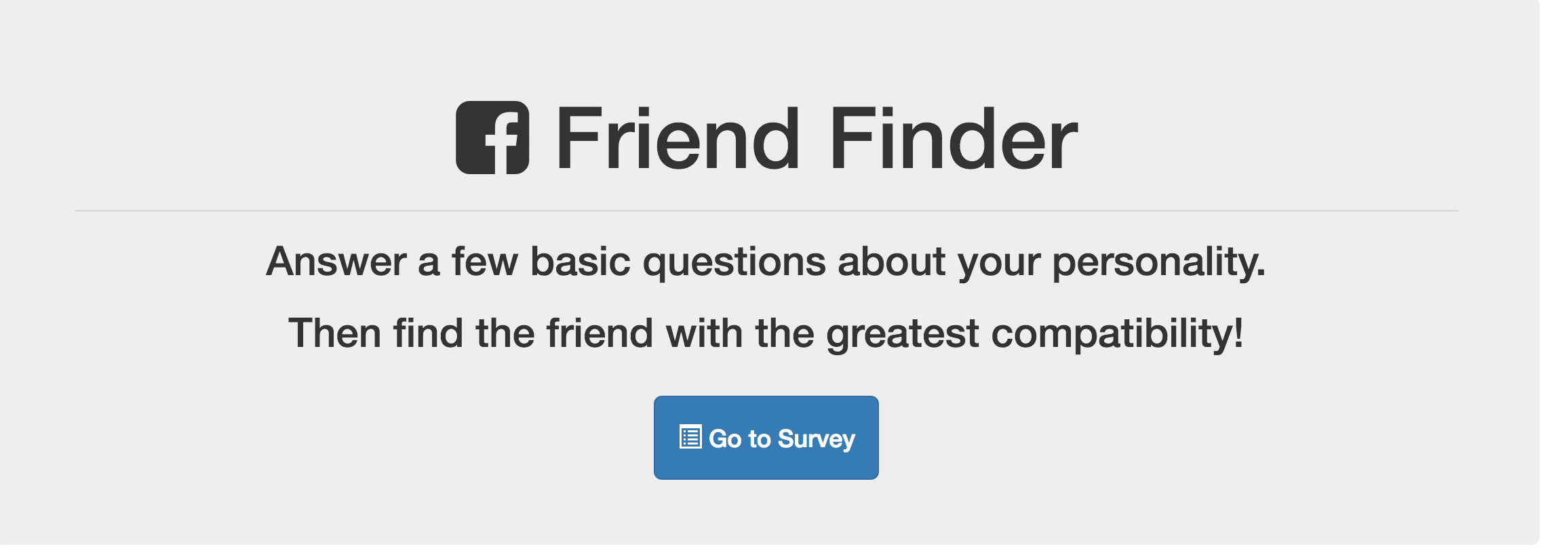 Friend Finder App